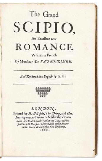 Female Provenance: Anne Lyttleton. The Grand Scipio, an Excellent new Romance. Written in French by Monsieur de Vaumoriere.